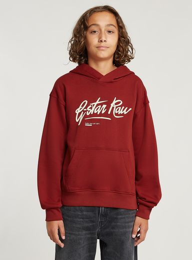 Boys Hoodie Loose Brushed